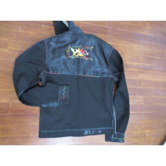 Vintage Authentic Dress Blue Military Shirt Zipper side Cosplay - Picture 4 of 10